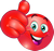 Red Happy Emoticon